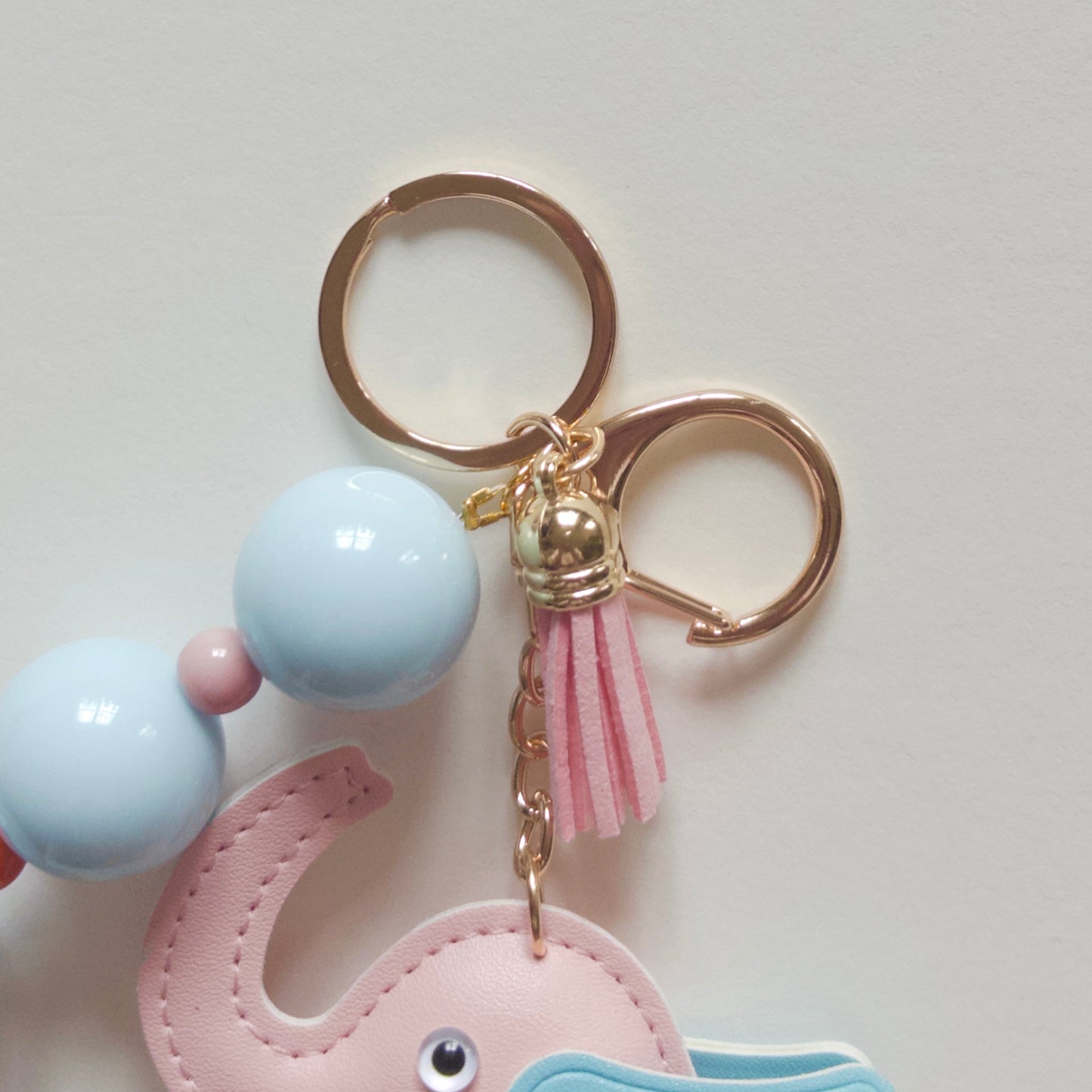 Pink Elephant Keychain