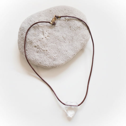 Clear Heart Necklace