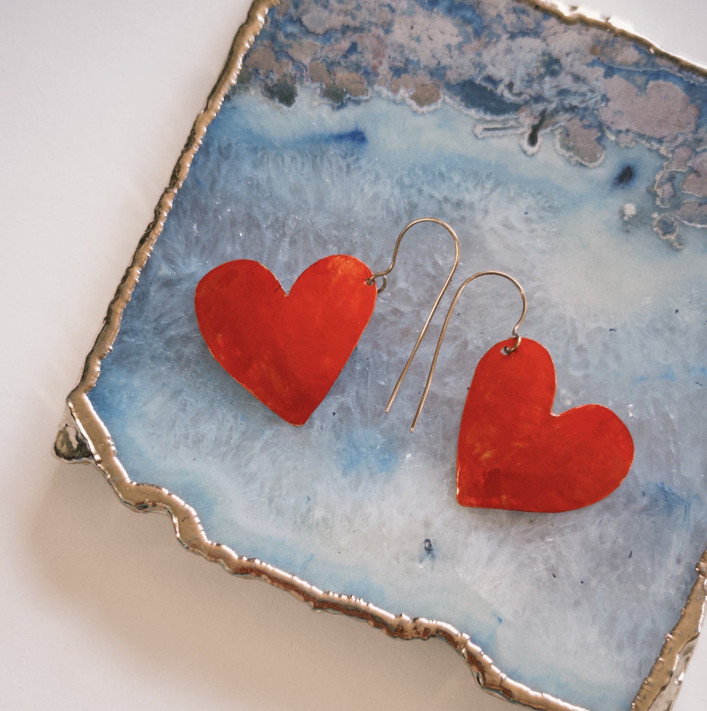 Red Heart Earrings