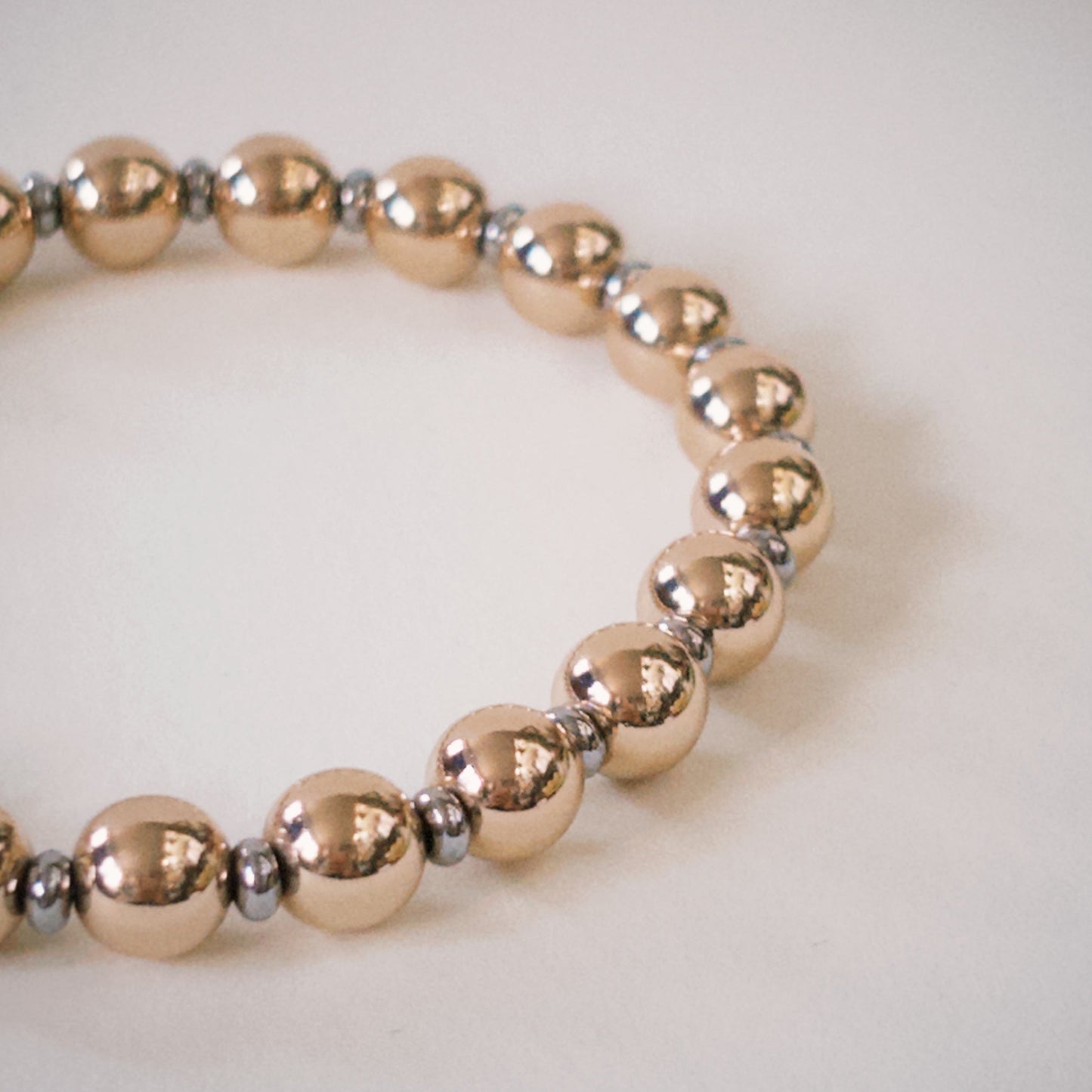 Hematite Gold Bracelet