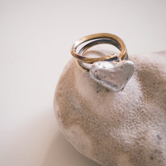 Silver Heart Ring